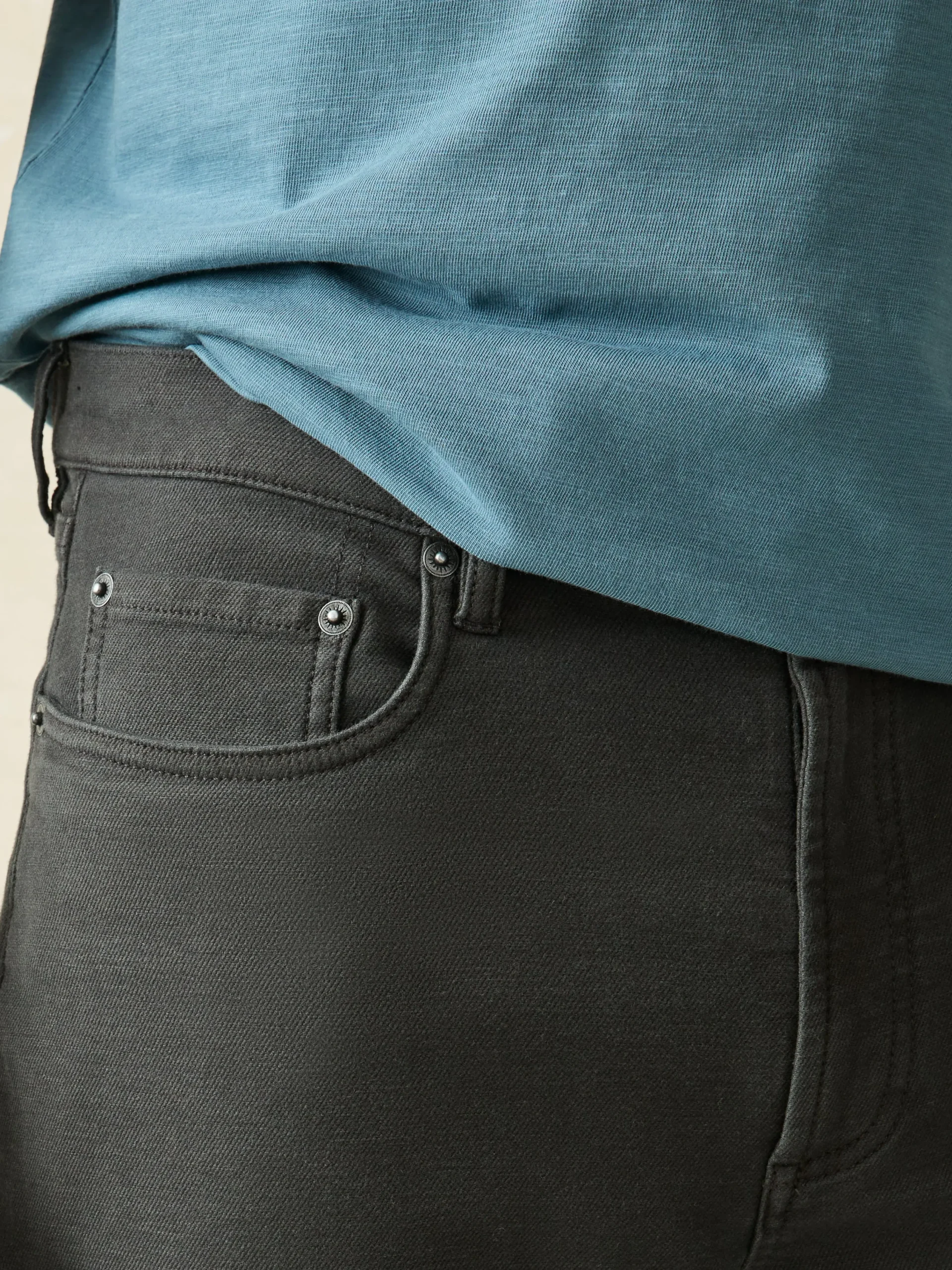 Faherty Brand Stretch Terry 5-Pocket Athletic Fit Pant -^ Pants