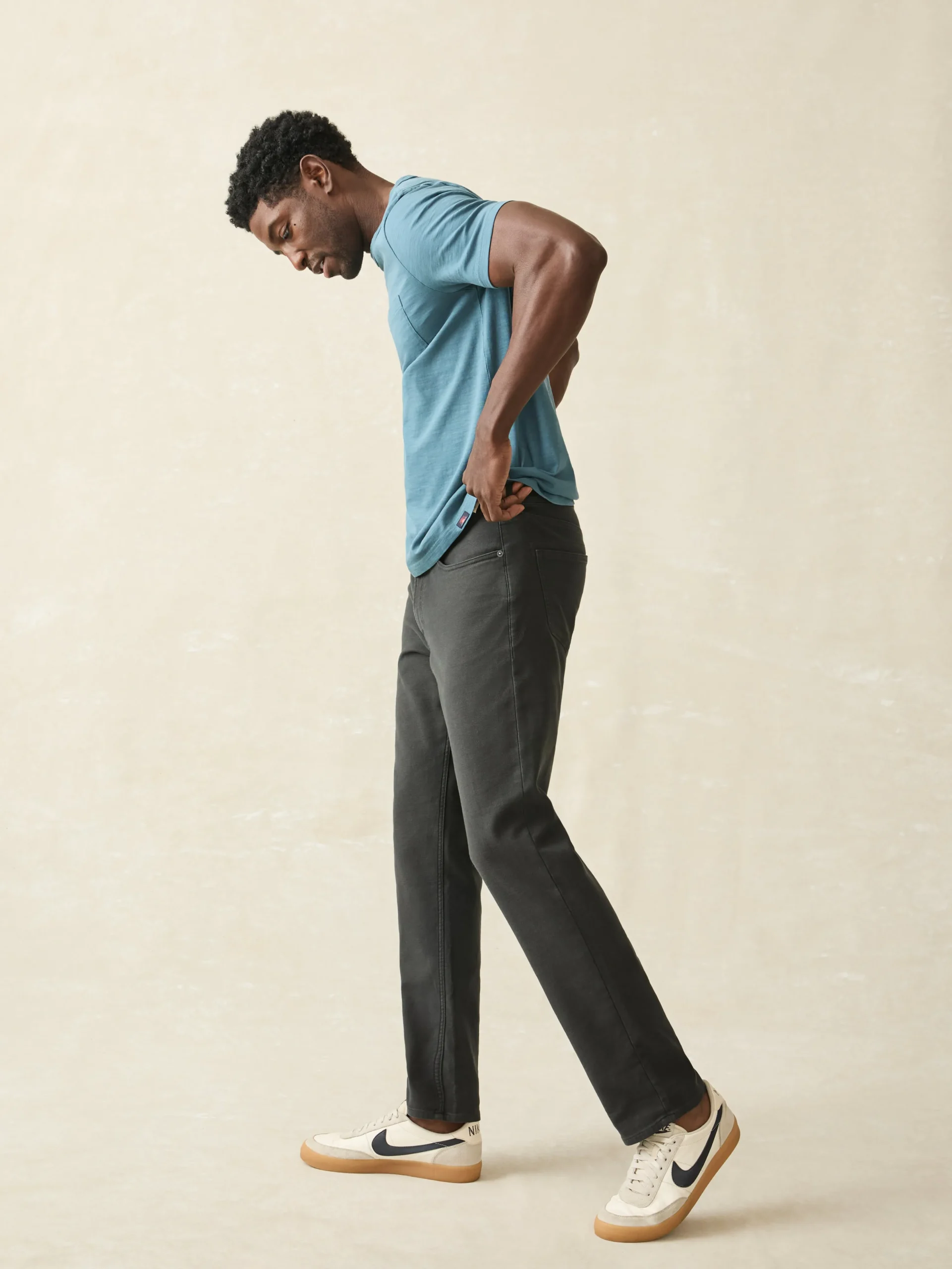 Faherty Brand Stretch Terry 5-Pocket Athletic Fit Pant -^ Pants