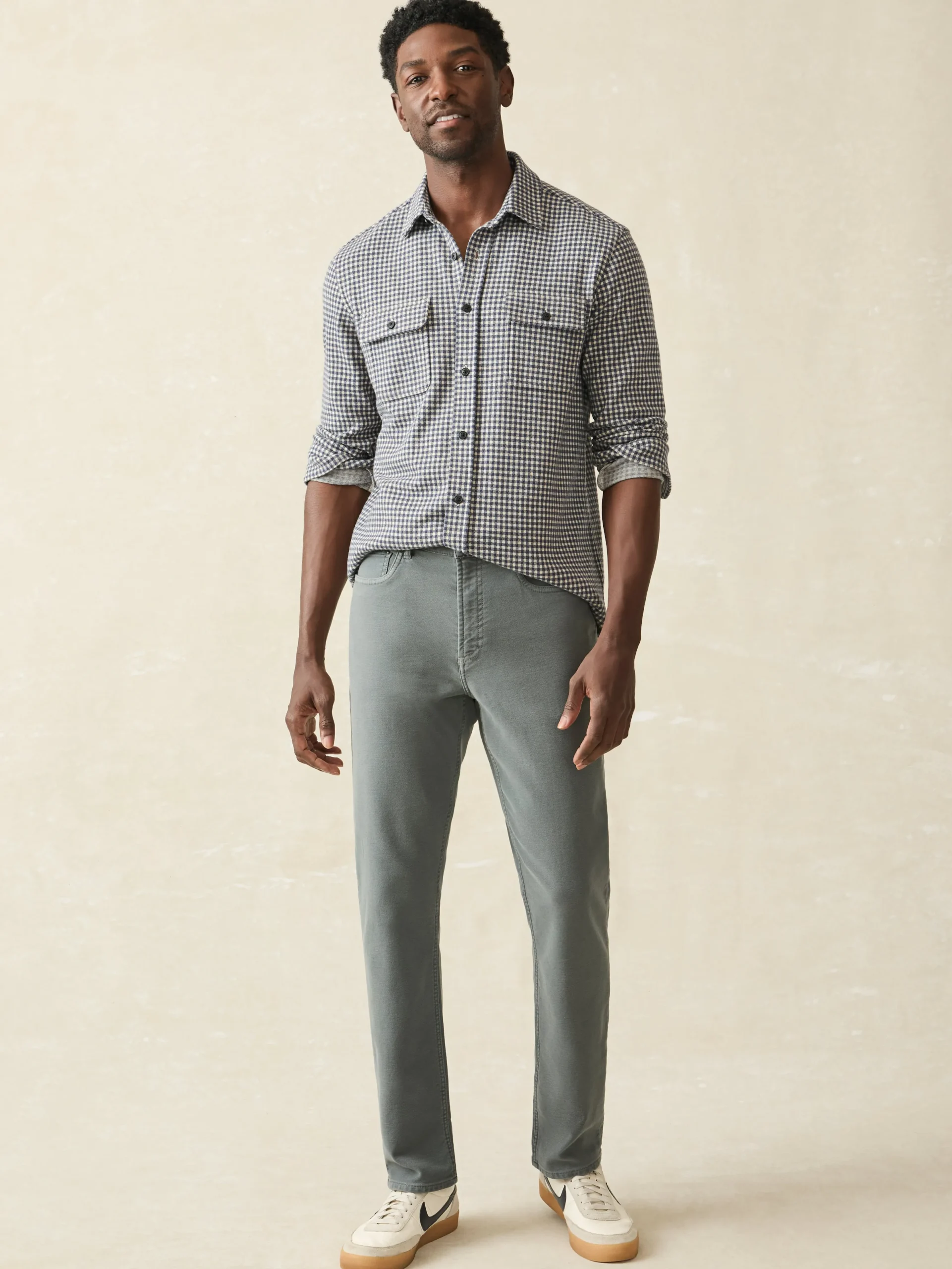 Faherty Brand Stretch Terry 5-Pocket Athletic Fit Pant -^ Pants