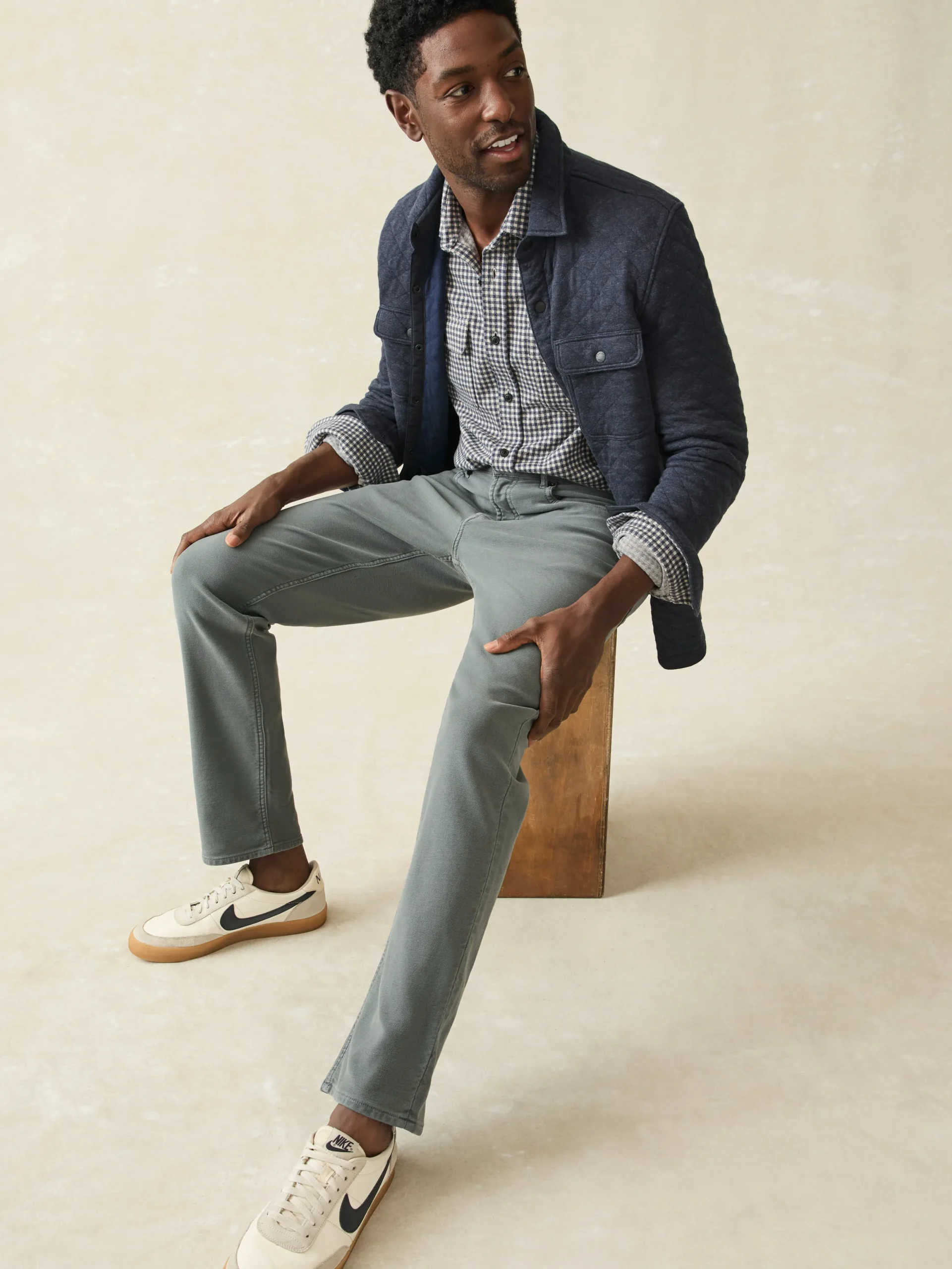 Faherty Brand Stretch Terry 5-Pocket Athletic Fit Pant -^ Pants