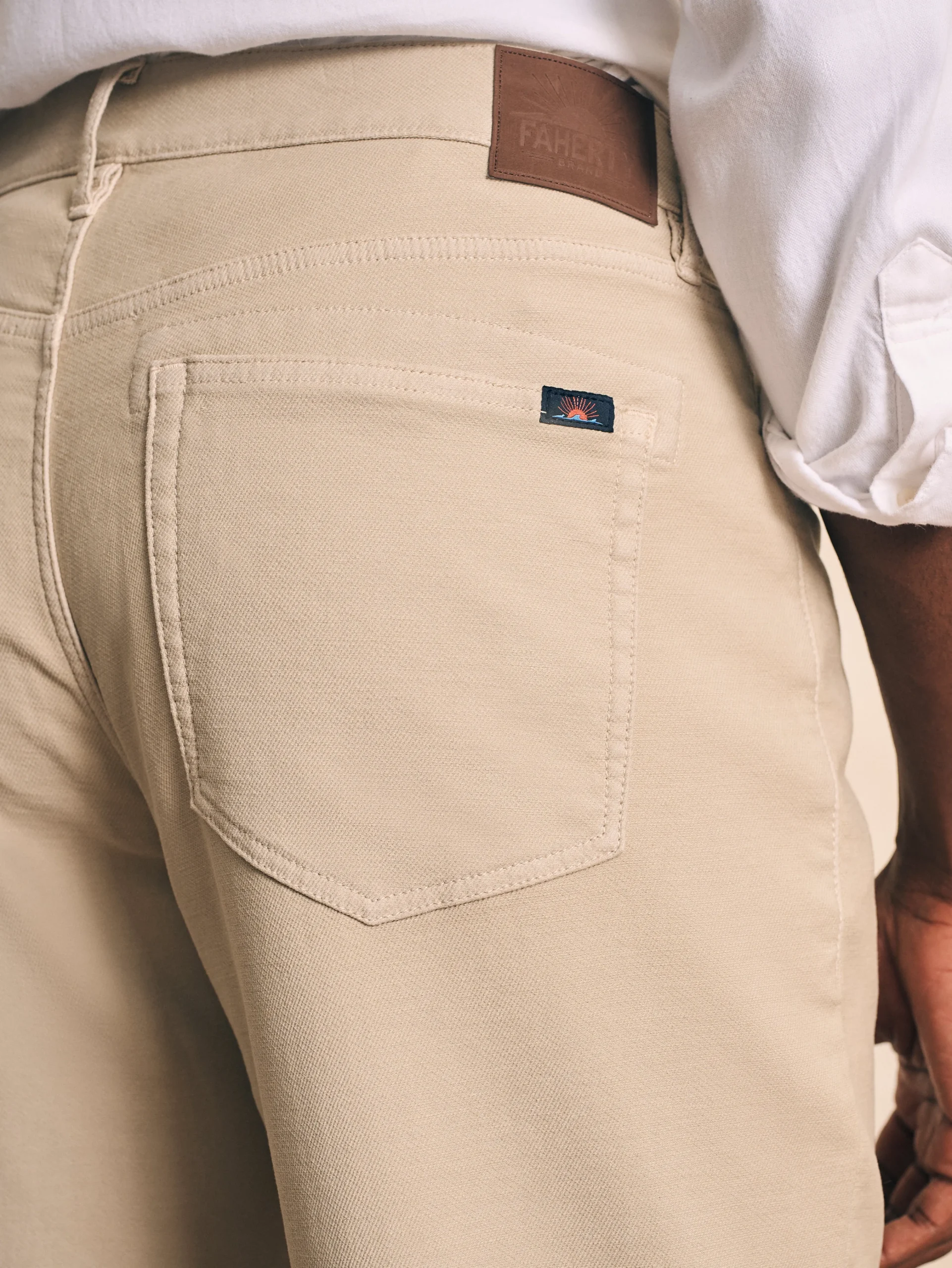 Faherty Brand Stretch Terry 5-Pocket Athletic Fit Pant -^ Pants