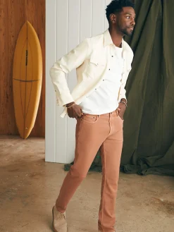Faherty Brand Stretch Terry 5-Pocket Pant (32