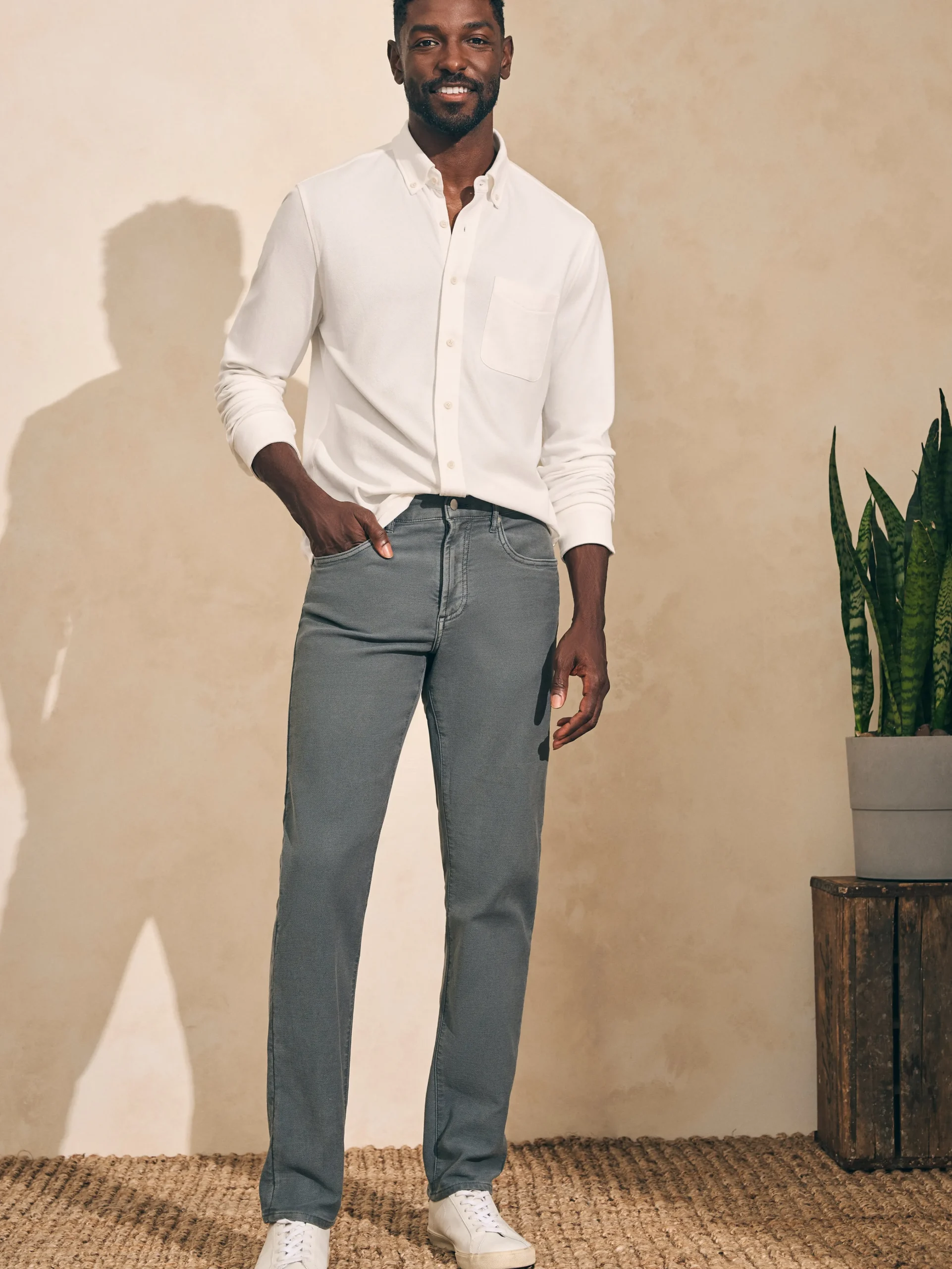 Faherty Brand Stretch Terry 5-Pocket Pant -^ Pants