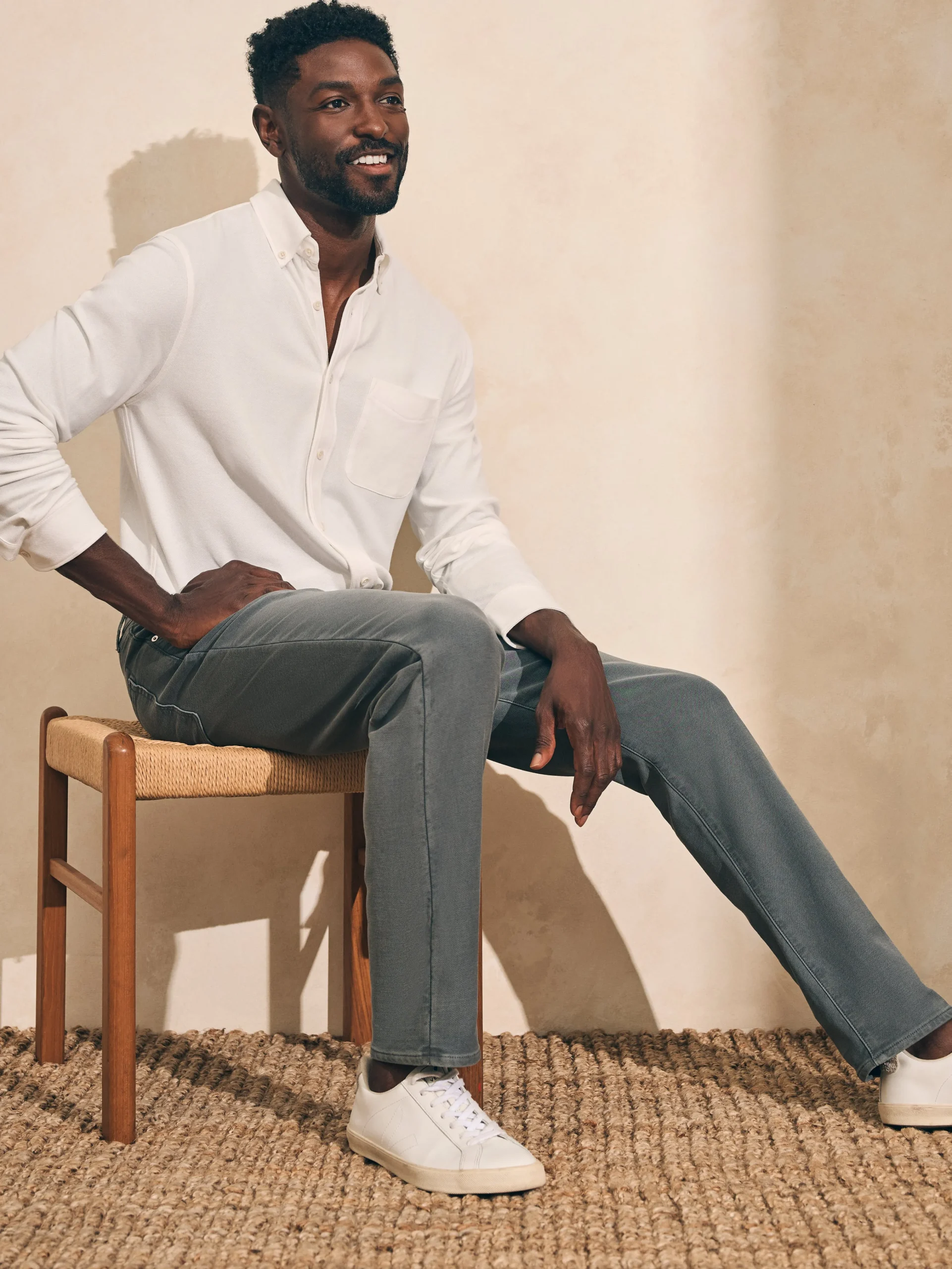 Faherty Brand Stretch Terry 5-Pocket Pant -^ Pants