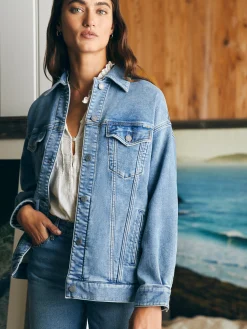 Faherty Brand Stretch Terry Trucker Jacket -^Women Blazers & Outerwear