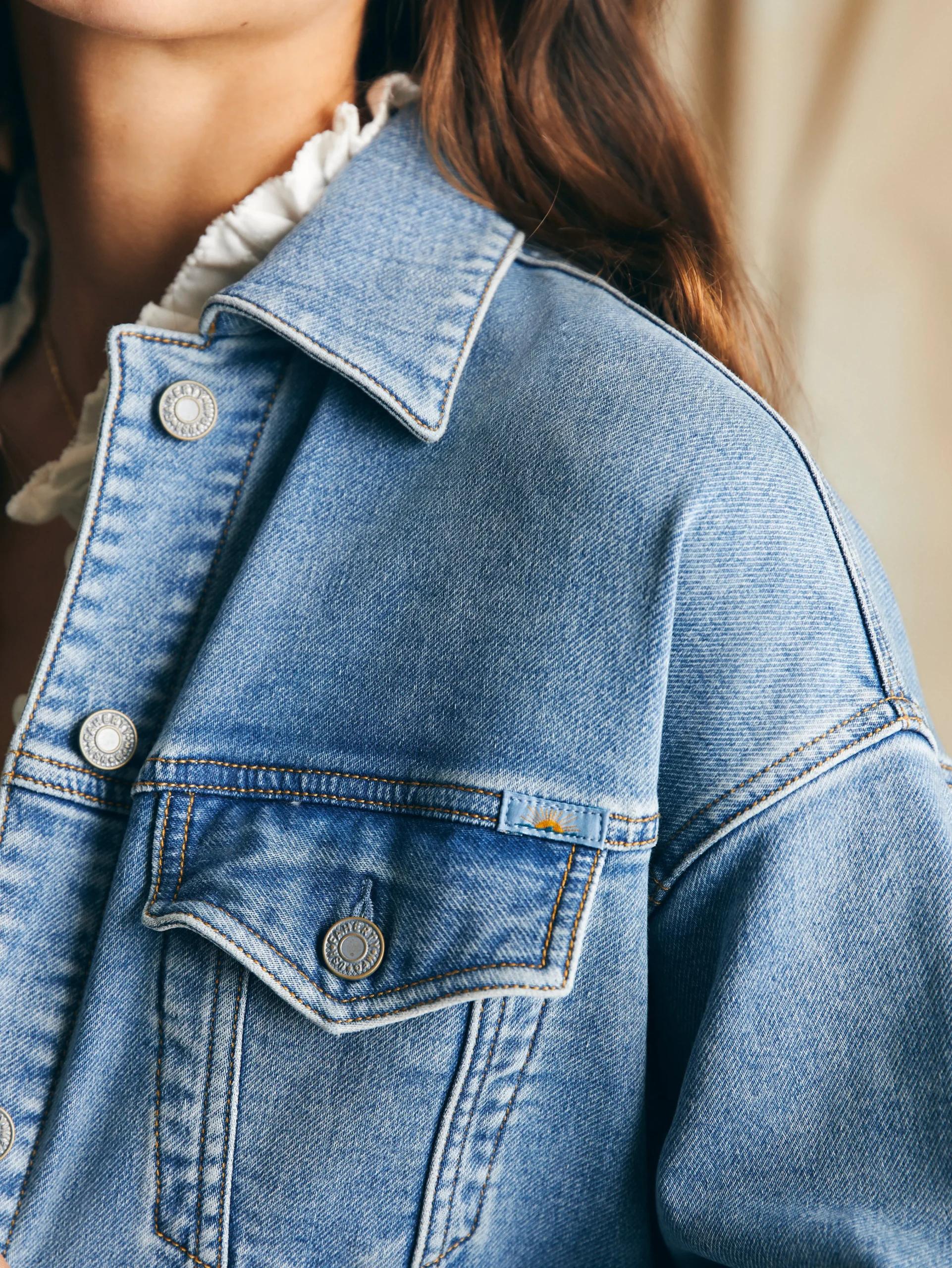 Faherty Brand Stretch Terry Trucker Jacket -^Women Blazers & Outerwear