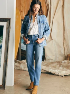 Faherty Brand Stretch Terry Trucker Jacket -^Women Blazers & Outerwear