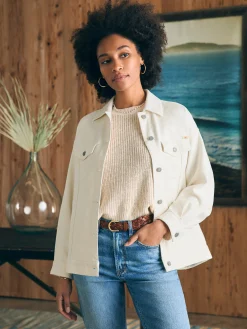 Faherty Brand Stretch Terry Trucker Jacket -^Women Blazers & Outerwear
