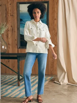 Faherty Brand Stretch Terry Trucker Jacket -^Women Blazers & Outerwear
