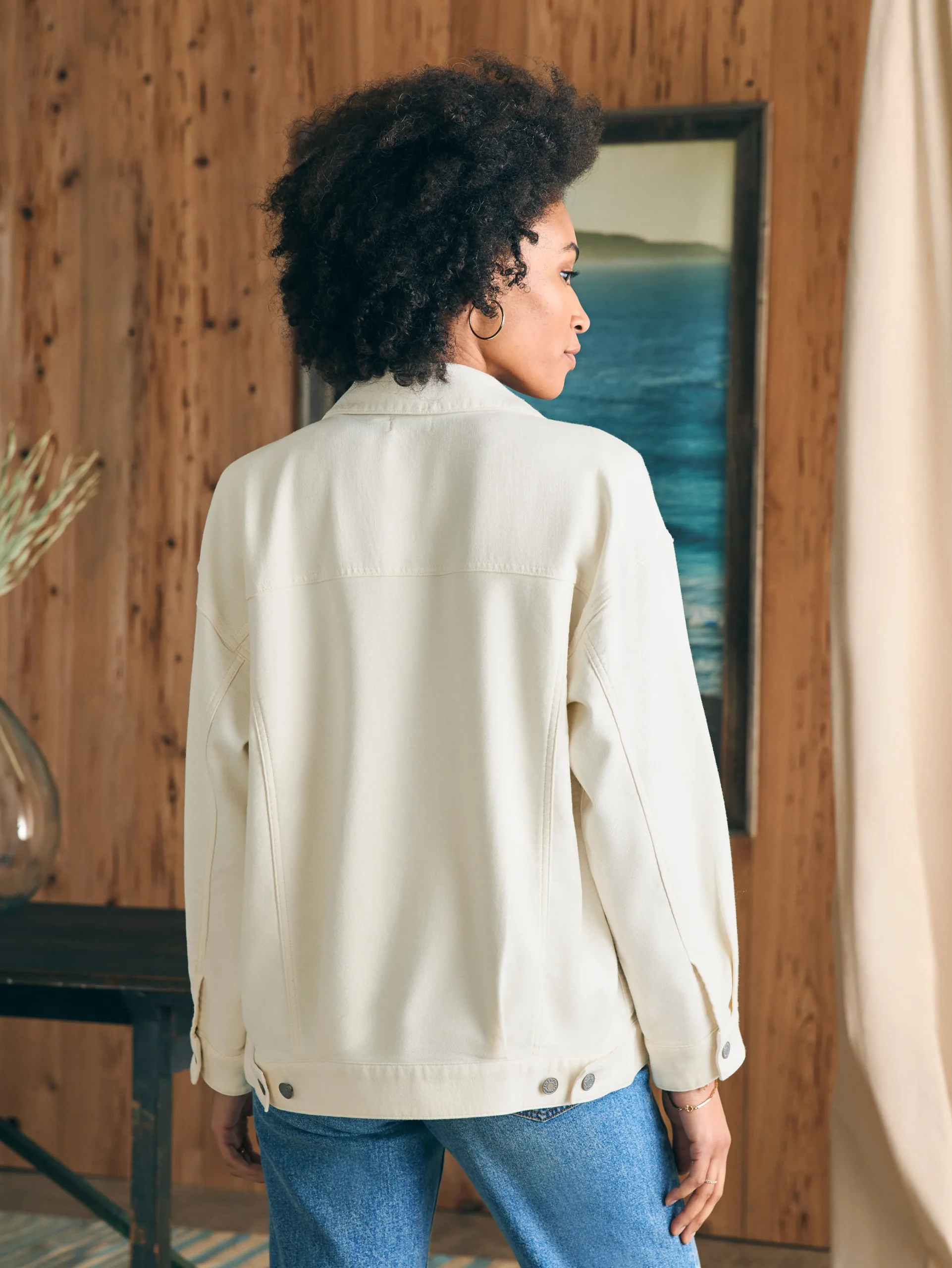 Faherty Brand Stretch Terry Trucker Jacket -^Women Blazers & Outerwear