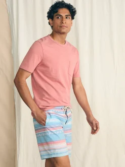 Faherty Brand Sunwashed Boardshort -^ Swim