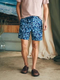 Faherty Brand Sunwashed Boardshort -^ Swim