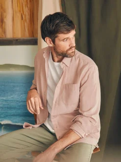 Faherty Brand Sunwashed Chambray Shirt -^ Shirts