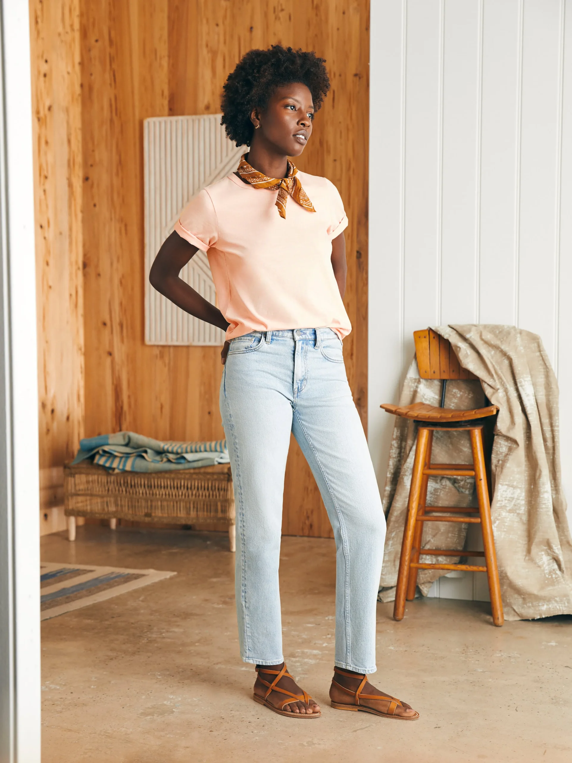 Faherty Brand Sunwashed Crew Tee -^Women T-Shirts