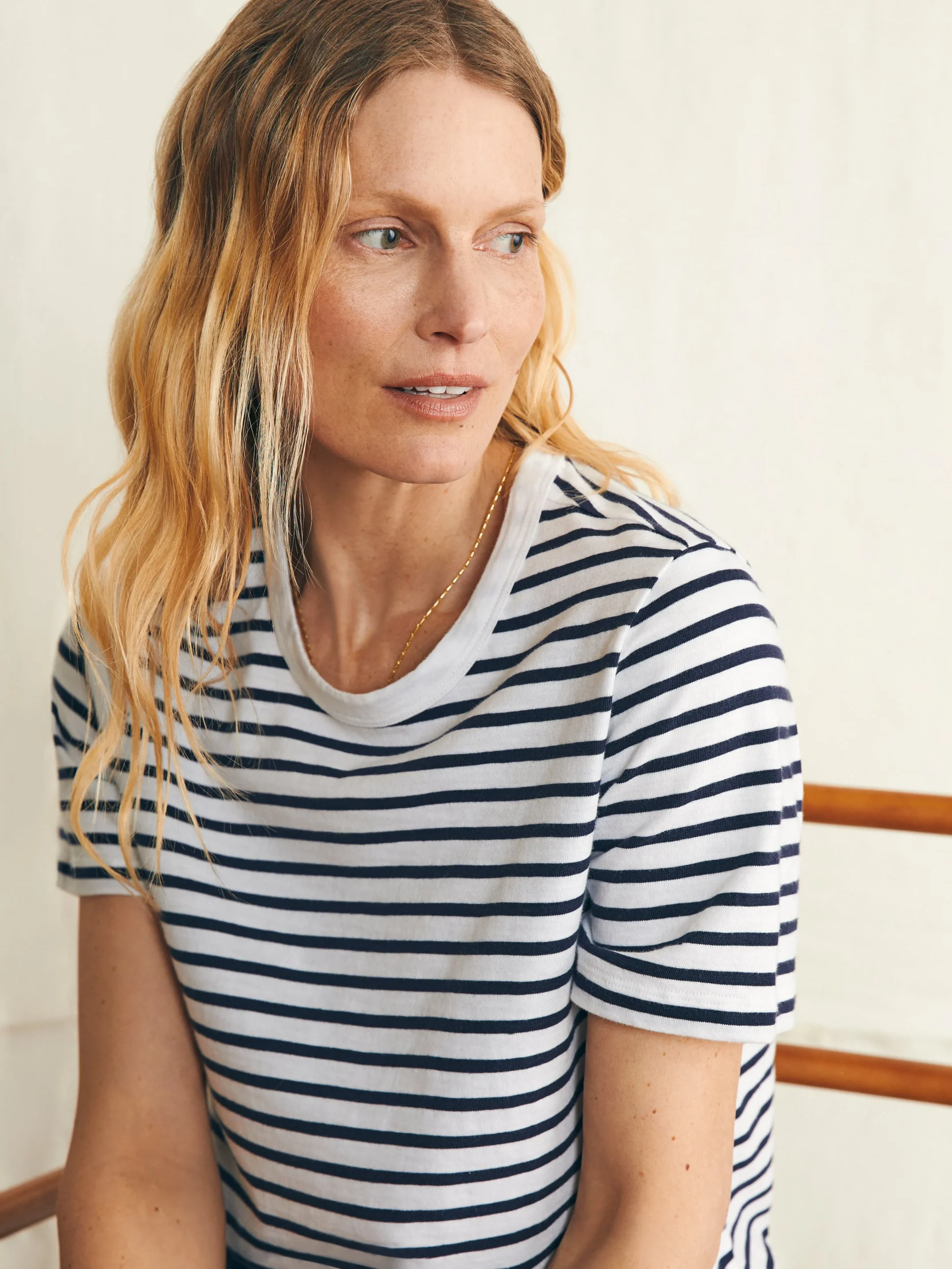 Faherty Brand Sunwashed Crew Tee -^Women T-Shirts