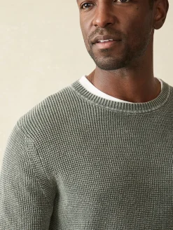 Faherty Brand Sunwashed Crewneck Sweater (Tall) -^ Sweaters