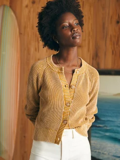 Faherty Brand Sunwashed Fisherman Cardigan -^Women Sweaters