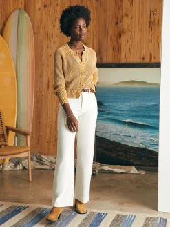 Faherty Brand Sunwashed Fisherman Cardigan -^Women Sweaters