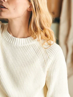 Faherty Brand Sunwashed Fisherman Crew Sweater -^Women Sweaters