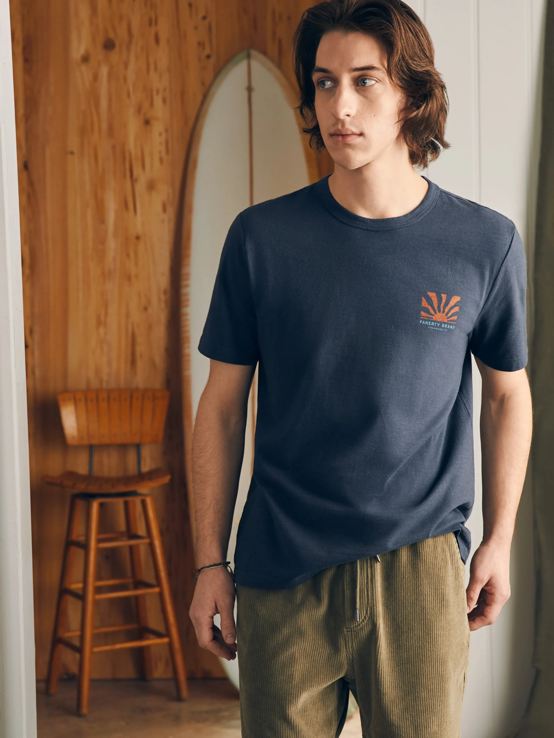 Faherty Brand Sunwashed Graphic Tee -^ T-Shirts & Henleys