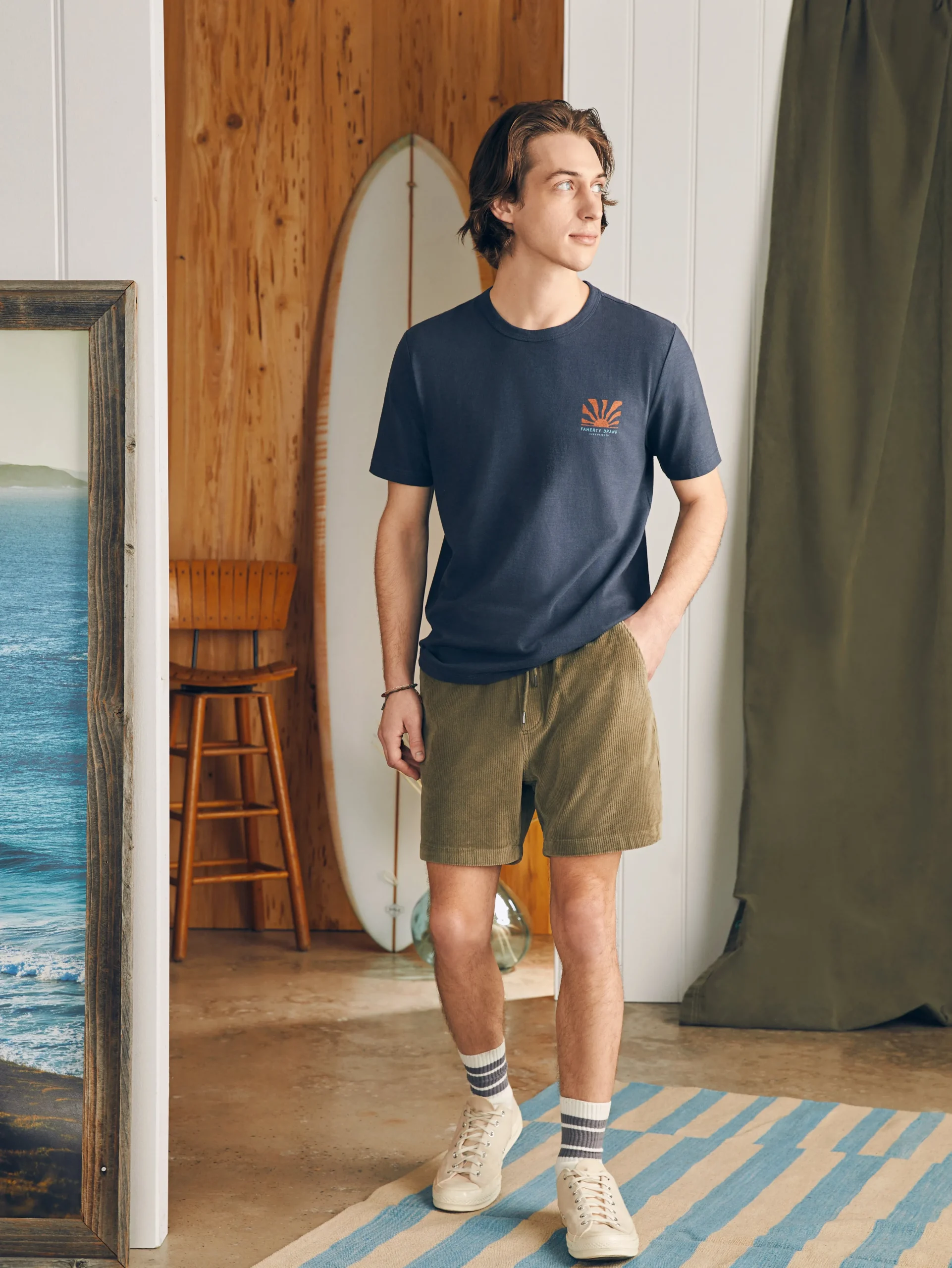 Faherty Brand Sunwashed Graphic Tee -^ T-Shirts & Henleys