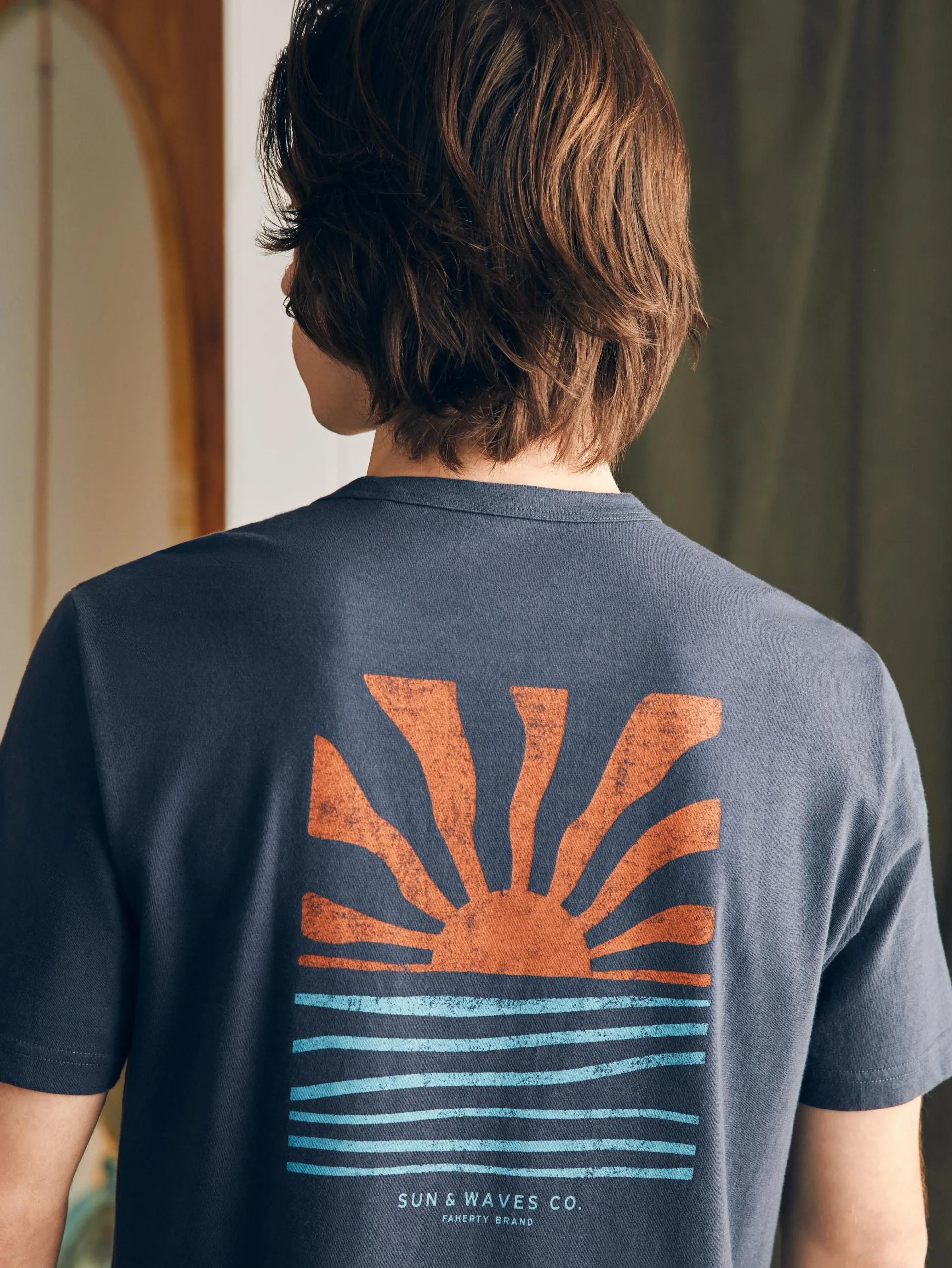 Faherty Brand Sunwashed Graphic Tee -^ T-Shirts & Henleys