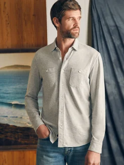 Faherty Brand Sunwashed Knit Shirt -^ Shirts