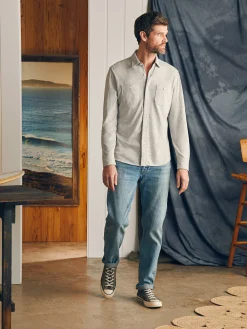 Faherty Brand Sunwashed Knit Shirt -^ Shirts