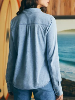 Faherty Brand Sunwashed Knit Shirt -^Women Shirts & Tops
