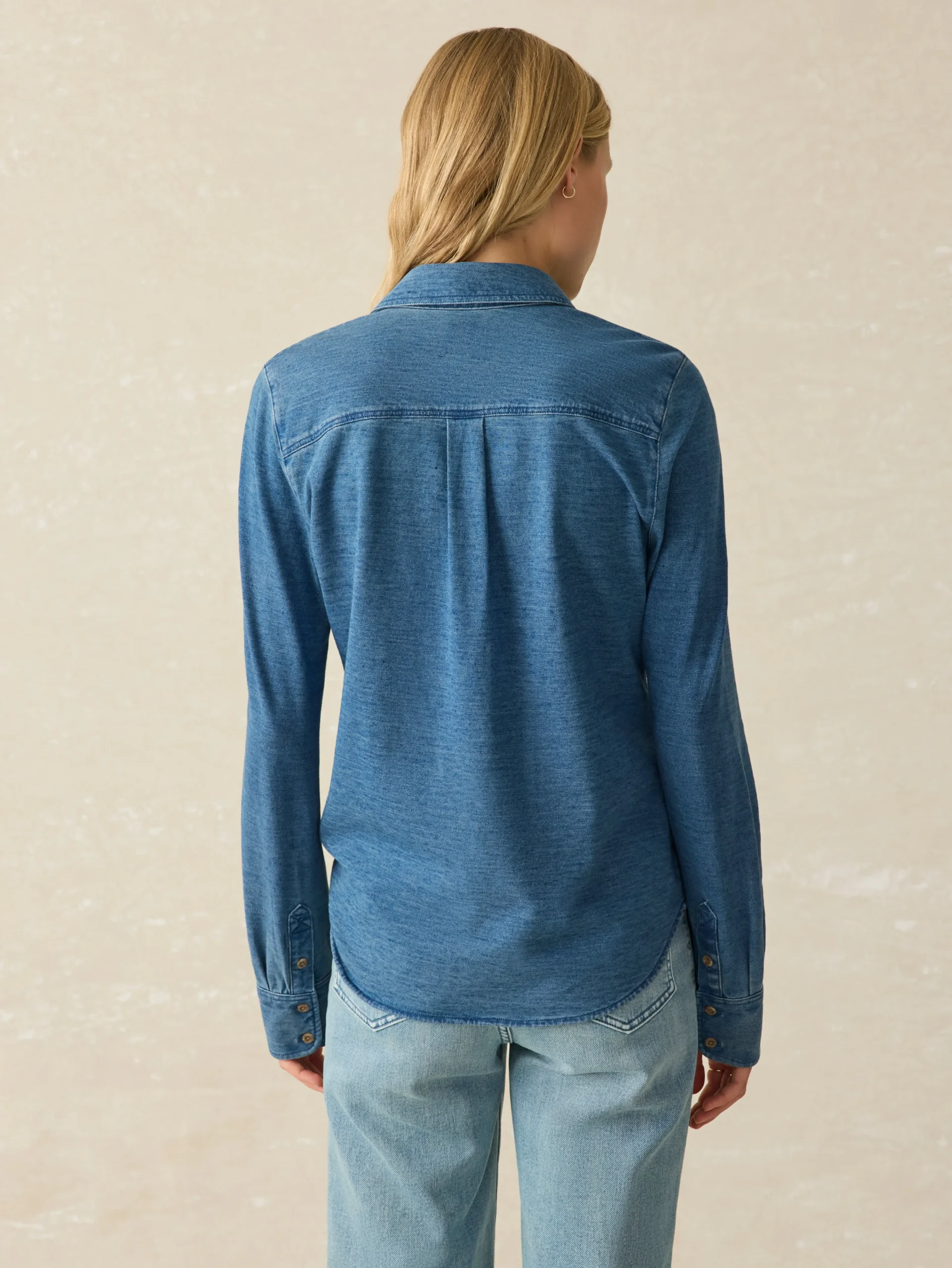 Faherty Brand Sunwashed Knit Shirt -^Women Shirts & Tops