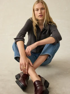 Faherty Brand Sunwashed Knit Shirt -^Women Shirts & Tops
