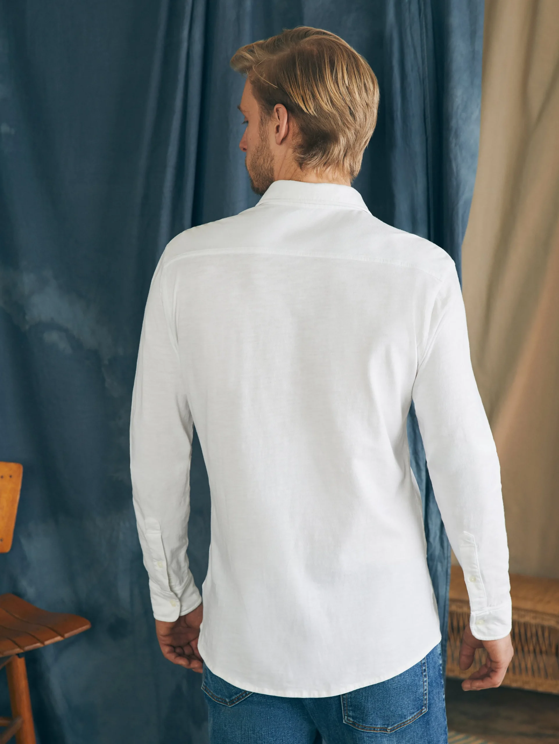 Faherty Brand Sunwashed Knit Shirt -^ Shirts