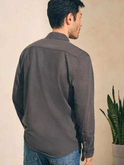 Faherty Brand Sunwashed Knit Shirt (Single Pocket) (Tall) -^ Shirts