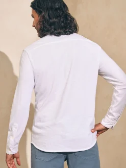 Faherty Brand Sunwashed Knit Shirt (Single Pocket) (Tall) -^ Shirts