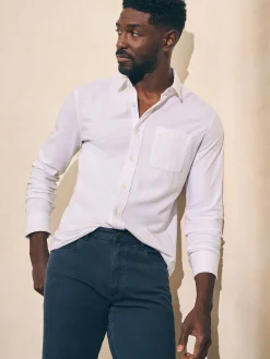 Faherty Brand Sunwashed Knit Shirt (Single Pocket) (Tall) -^ Shirts