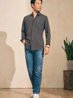 Faherty Brand Sunwashed Knit Shirt (Single Pocket) -^ Shirts
