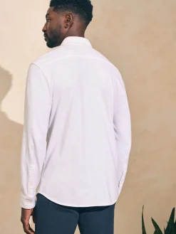 Faherty Brand Sunwashed Knit Shirt (Single Pocket) -^ Shirts