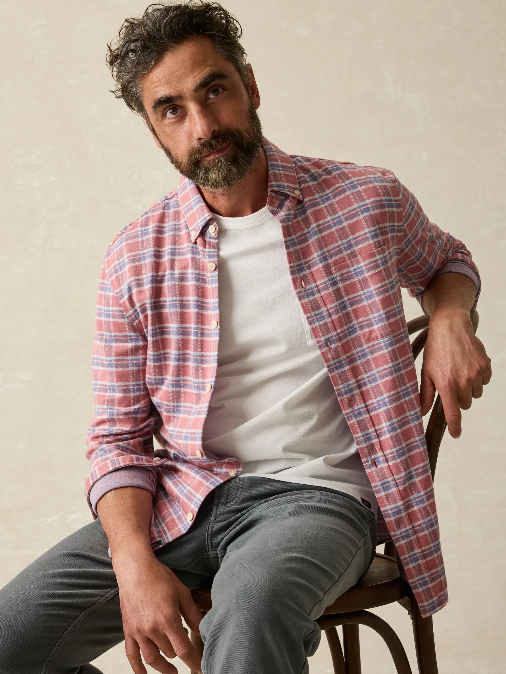 Faherty Brand Sunwashed Pocket Tee (Tall) -^ T-Shirts & Henleys