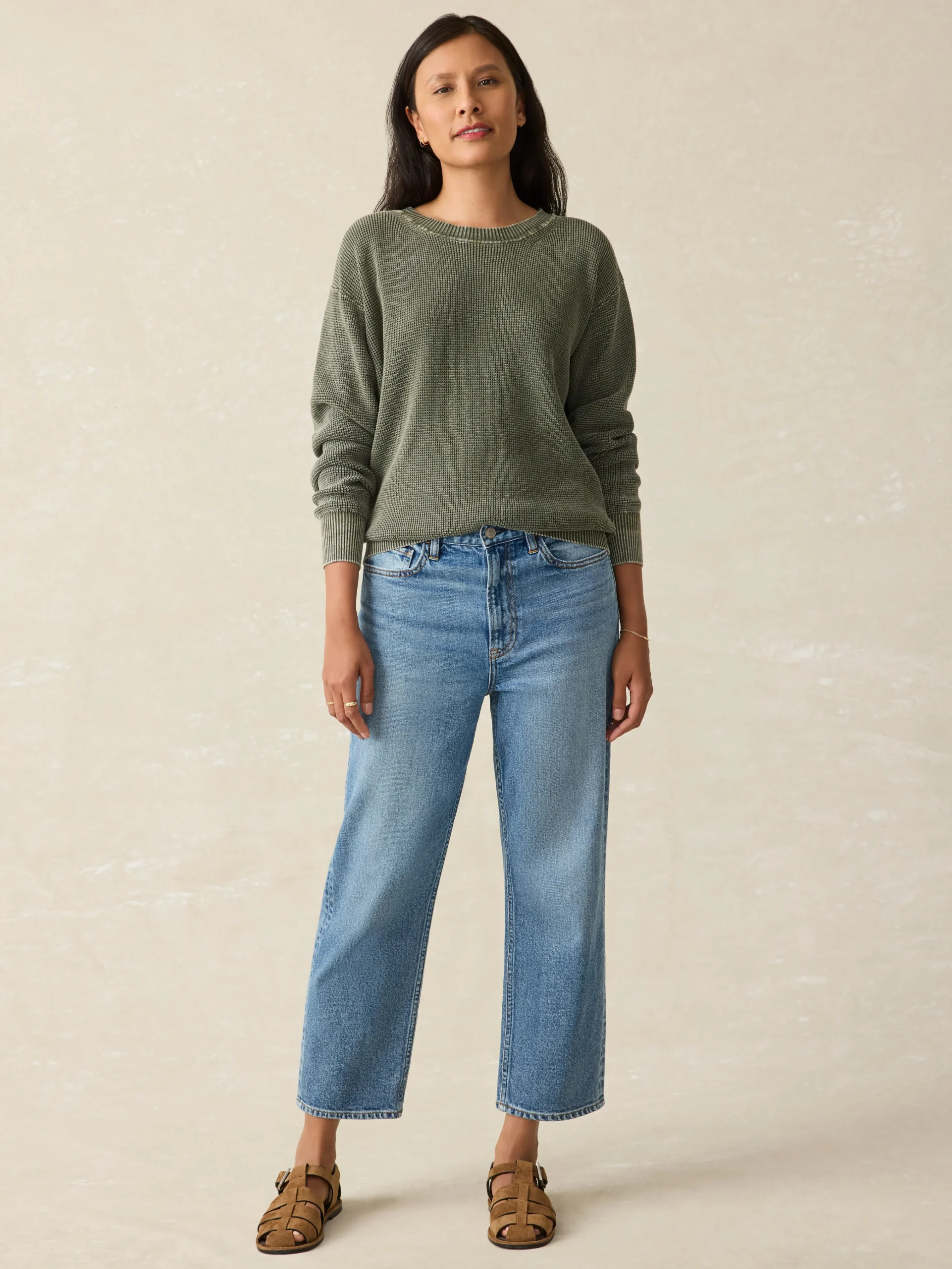 Faherty Brand Sunwashed Relaxed Sweater -^Women Sweaters