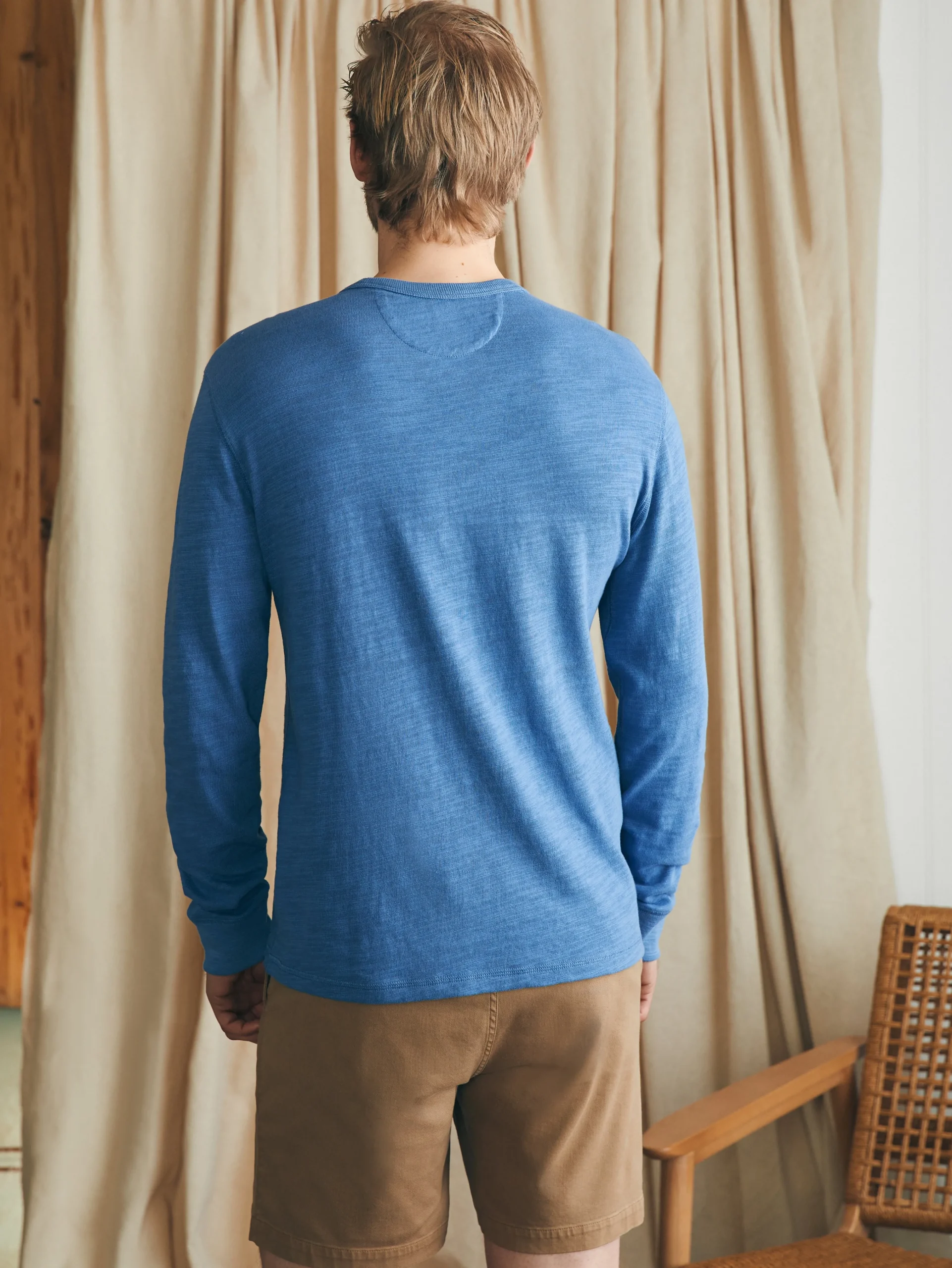 Faherty Brand Sunwashed Slub Crew -^ T-Shirts & Henleys|Lounge
