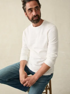 Faherty Brand Sunwashed Slub Crew -^ Hoodies & Sweatshirts|Lounge