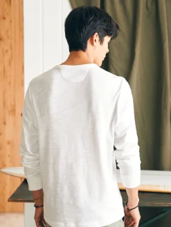 Faherty Brand Sunwashed Slub Crew -^ T-Shirts & Henleys|Lounge