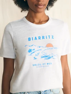 Faherty Brand Sunwashed Slub Graphic Tee -^Women T-Shirts