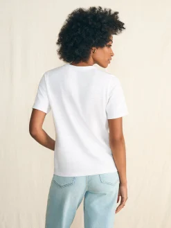 Faherty Brand Sunwashed Slub Graphic Tee -^Women T-Shirts