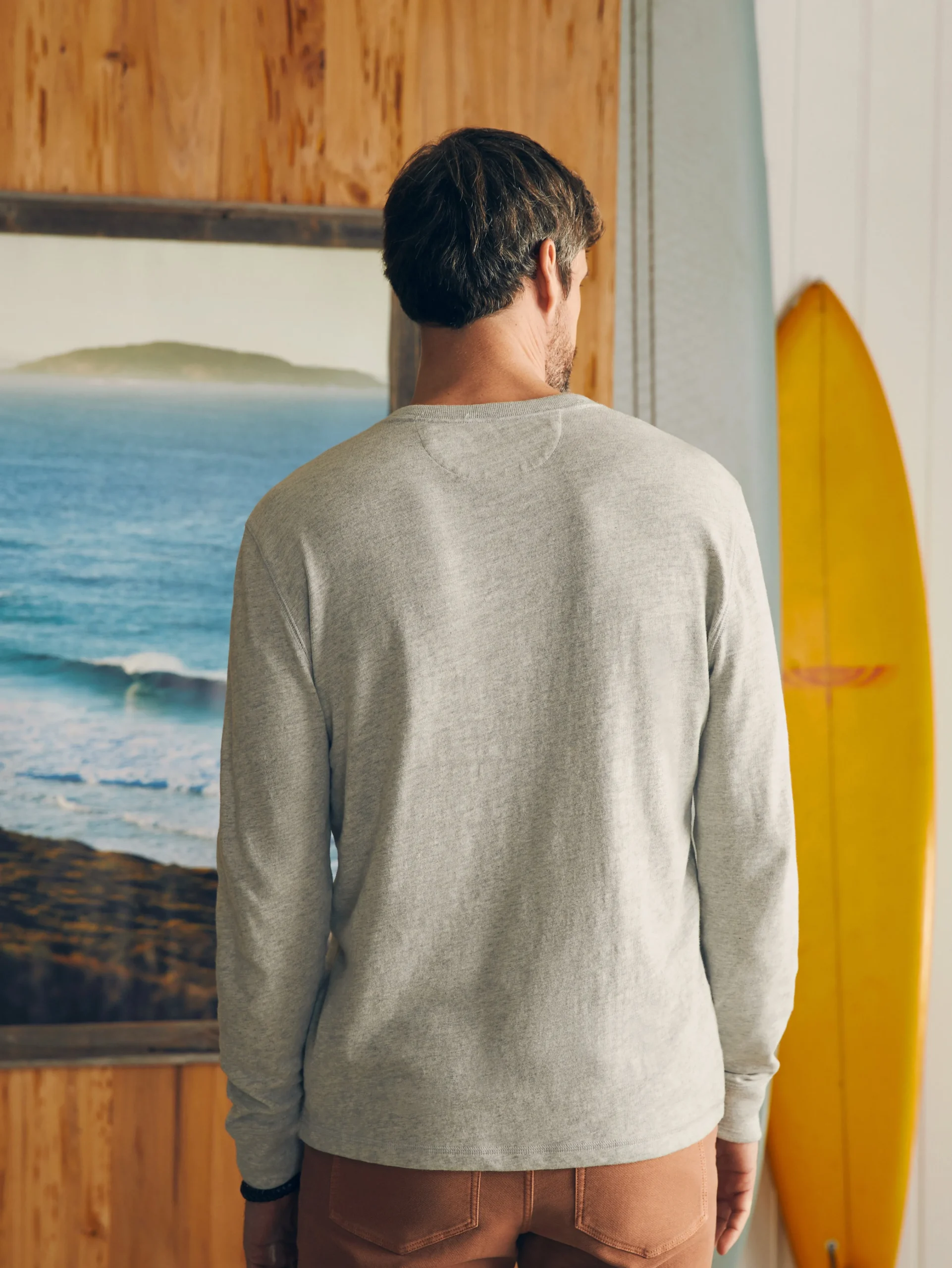Faherty Brand Sunwashed Slub Henley -^ T-Shirts & Henleys