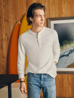 Faherty Brand Sunwashed Slub Henley -^ T-Shirts & Henleys
