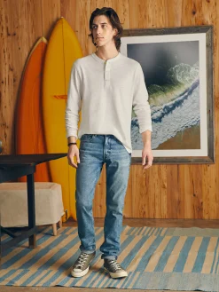 Faherty Brand Sunwashed Slub Henley -^ T-Shirts & Henleys