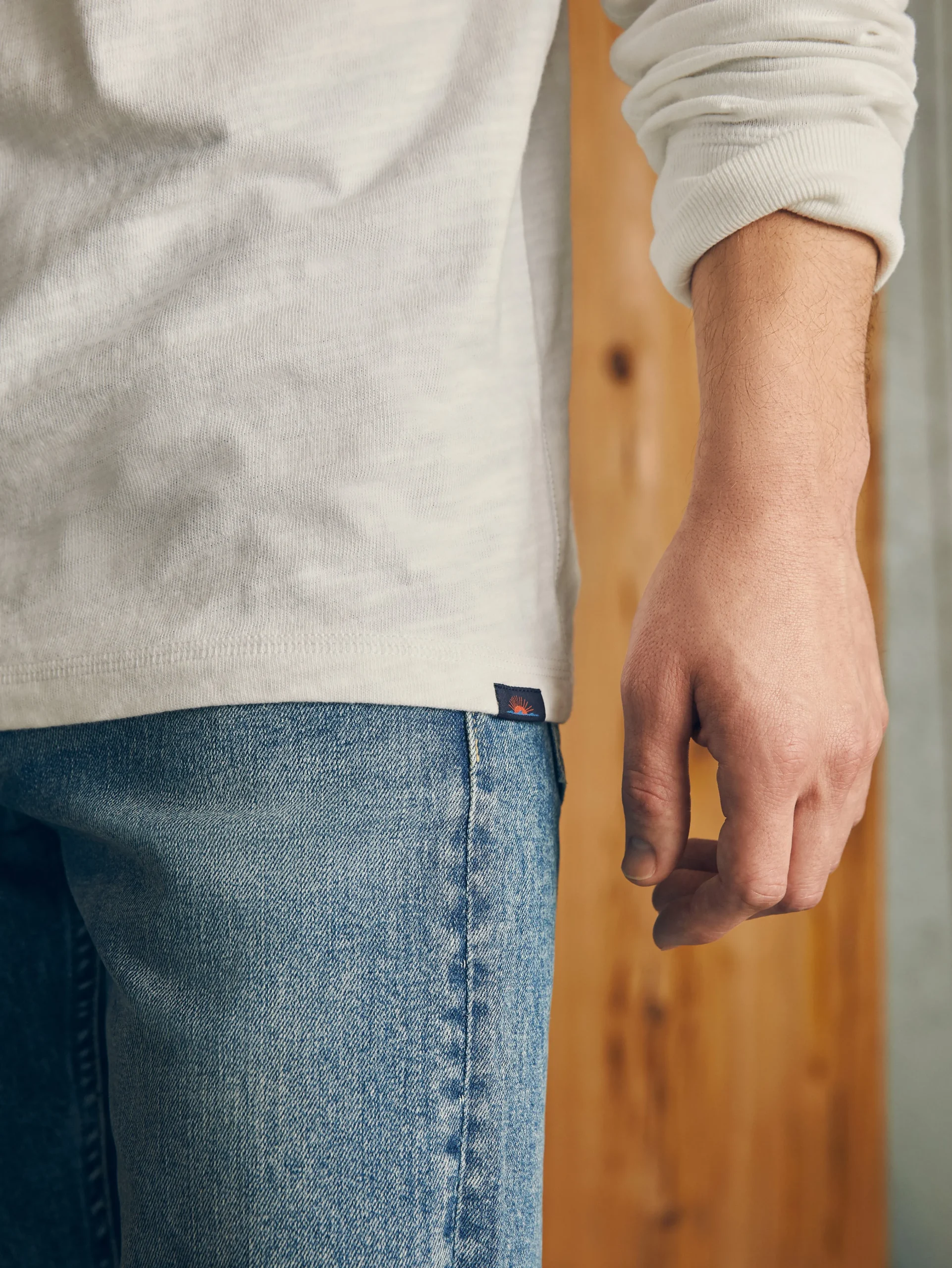 Faherty Brand Sunwashed Slub Henley -^ T-Shirts & Henleys