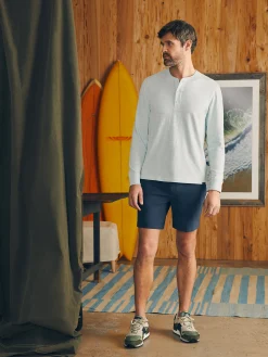 Faherty Brand Sunwashed Slub Henley (Tall) -^ T-Shirts & Henleys
