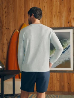 Faherty Brand Sunwashed Slub Henley (Tall) -^ T-Shirts & Henleys